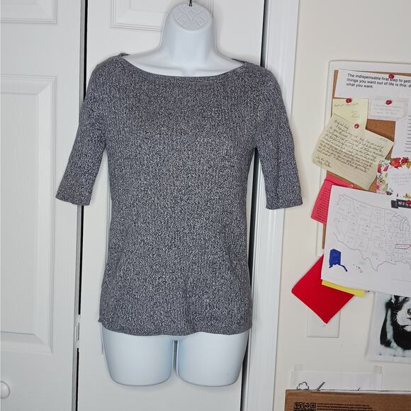 Ann Taylor Cotton Ribbed Short Sleeved Sweater NWOT - Picture 2 of 7